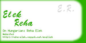 elek reha business card